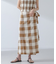 RITA ROW／Checkered pareo skirt