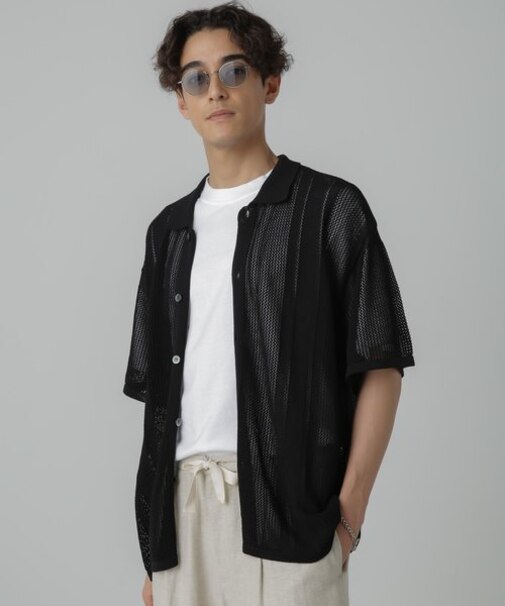 ドライタッチニットシャツ 半袖