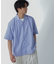 ストライプコンビ ハーフスリーブシャツ