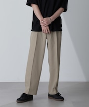 テックリネンリラックスタックテーパードパンツ（セットアップ可）