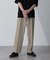 テックリネンリラックスタックテーパードパンツ（セットアップ可）