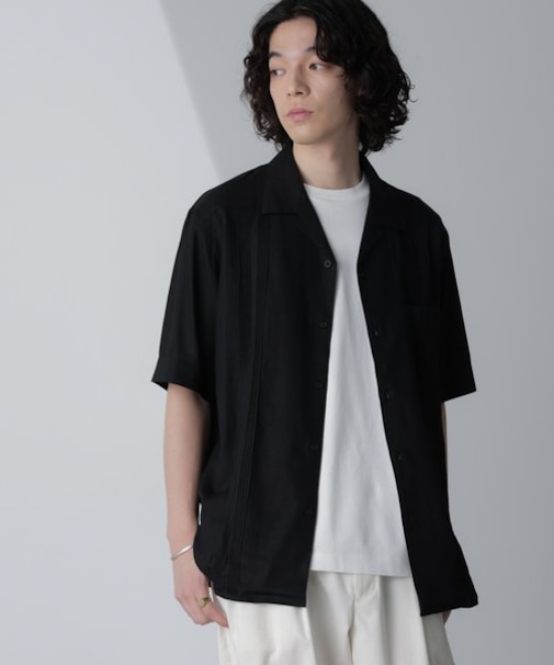 スタイリッシュキューバシャツ 半袖