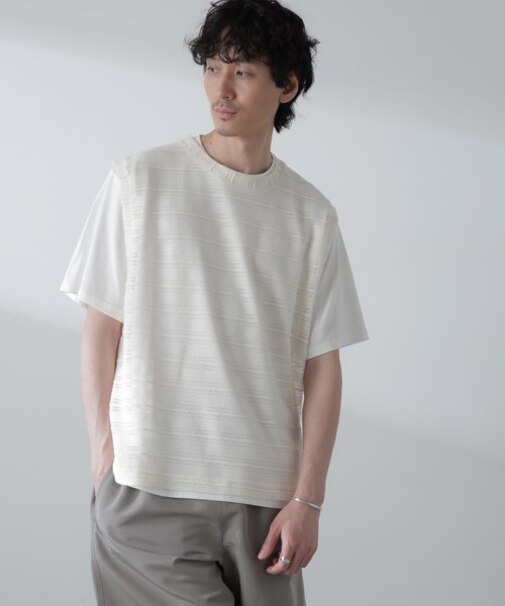 かぎ針アンサンブルTシャツ