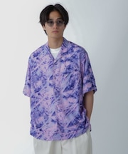 White Mountaineering／JUNGLE PATTERN OPEN COLLAR S／S