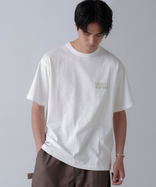 SCHOTT／TｰSHIRT  CHENILLE BULLDOG