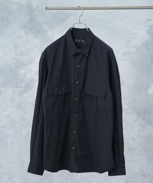 トップス ROLL UP STRIPE SHIRT ROLL UP STRIPE SHIRT -2025SS-