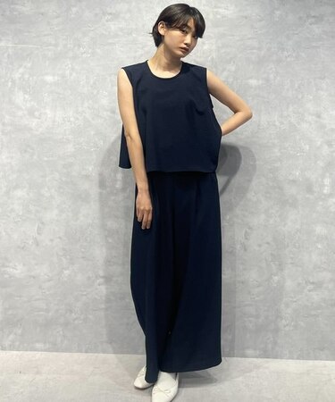 トップス×ワイドパンツセットアップ