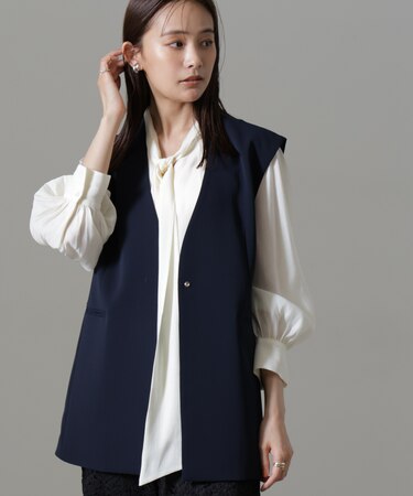 イージーケアダブルクロス ジレ(セットアップ可)