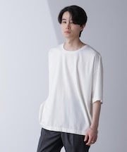 ルーズネックビッグTシャツ 半袖