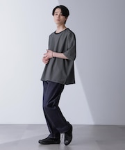 ビッグシルエットボーダーTシャツ 半袖