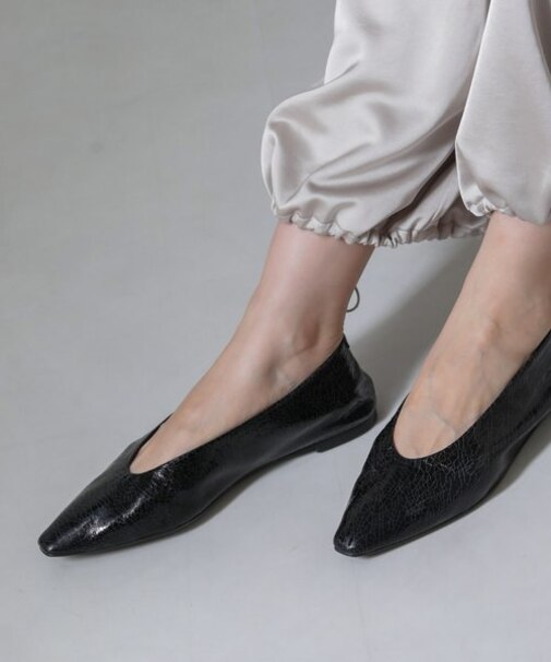 Azur／ポインテッドフラットパンプス