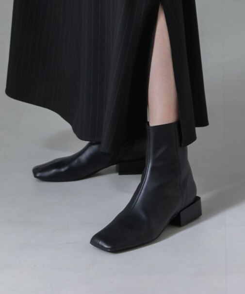 Azur/ローヒールショートブーツ