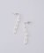 Nina&Jules Paris／Thin Recatangle Chain Earrings