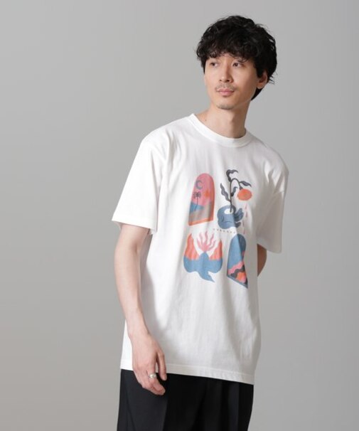 「Toyameg」modern academic FLOWER Tシャツ