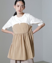 ビスチェコンビギャザートップス