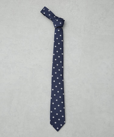 京都ウォッシャブルドットネクタイ