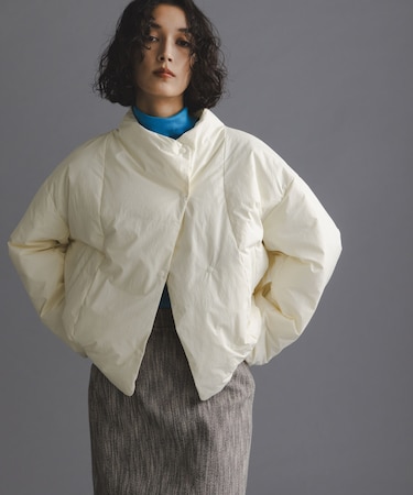 「西川ダウン(R)」ハイネックショートジャケット
