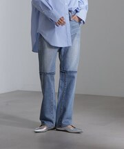 リメイク風ワイドストレートパンツ