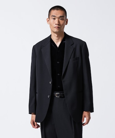 「ASSEMBLANC」2／60ウール2B サックジャケット(セットアップ可)