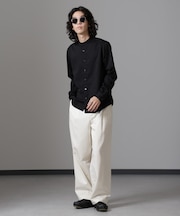 スタンダードバンドカラーシャツ／長袖