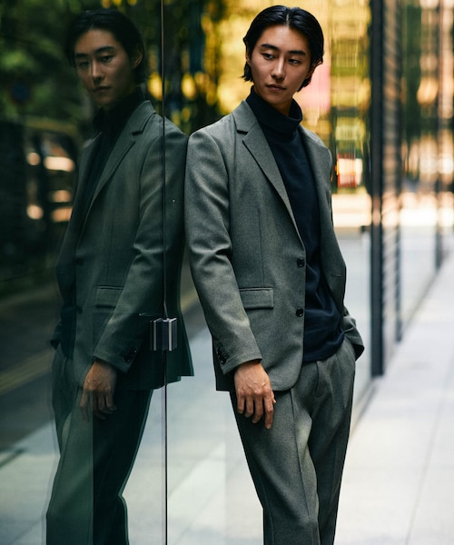 未使用ナノユニバースDamerino LANATEC(R)セットアップ　M Damerino｣LANATEC(R)メランジオックスセットアップ｜ナノ