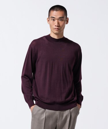 「ASSEMBLANC」BRISBANEベンチレーションモックネックプルオーバー