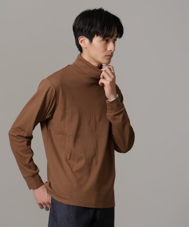 Anti Soaked(R) 汗染み防止 スムースタートルネックTシャツ 長袖