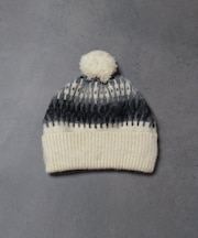 HOTEL PALACE(オテルパラス)シャギーフェアアイルニットキャップ