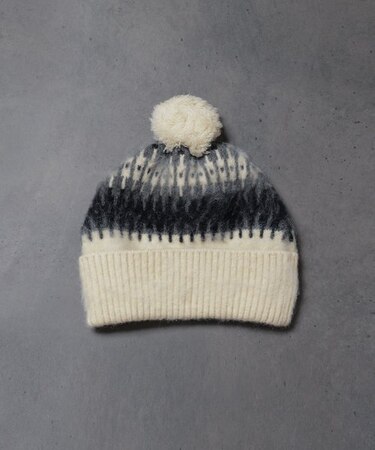 HOTEL PALACE(オテルパラス)シャギーフェアアイルニットキャップ