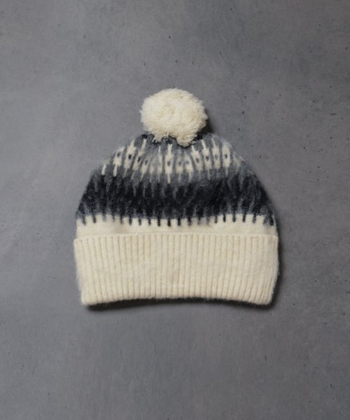 HOTEL PALACE(オテルパラス)シャギーフェアアイルニットキャップ