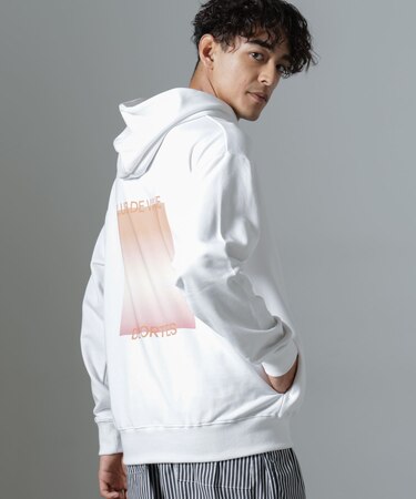 ｢NJ／CLUB｣PARKSTOCK プリントスウェットパーカー