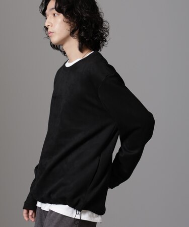 フェイクスエードプルオーバー 長袖