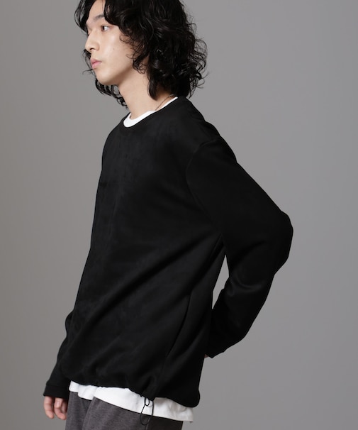 フェイクスエードプルオーバー 長袖