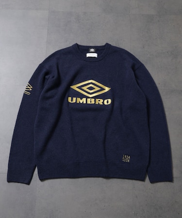 HOTEL PALACE(オテルパラス)xアンブロ ストレッチシャギークルーネックセーター