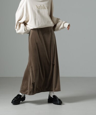 ベロアロングスカート