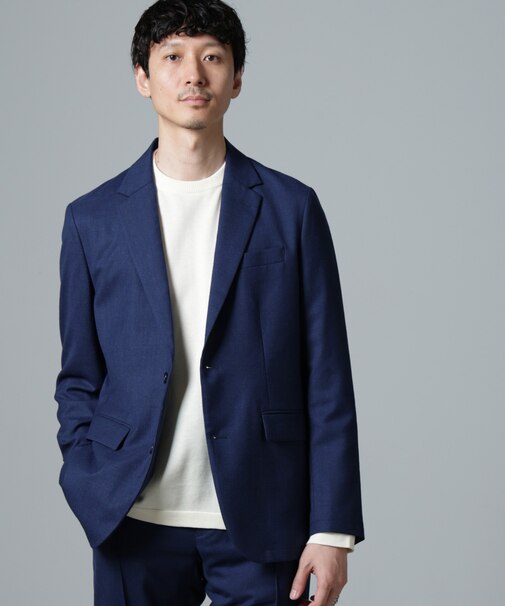 「N JACKET PREMIUM」RENU(R)ウール混洗えるサキソニージャケット(セットアップ可)