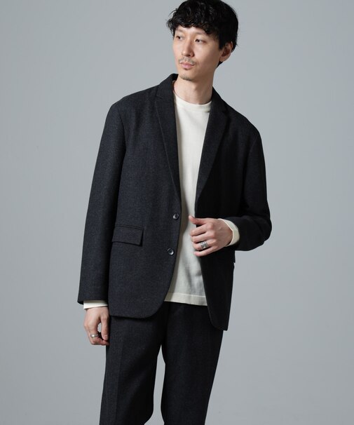 ヘリンボーンセミワイドジャケット(セットアップ可)