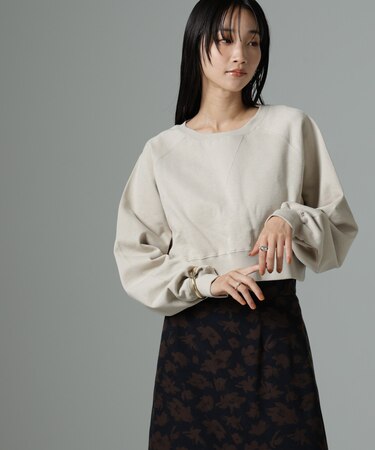 ショートスウェットプルオーバー