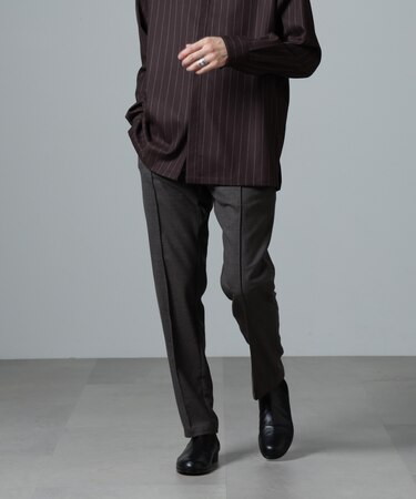 ｢N TROUSERS PREMIUM｣RENURウール混洗えるサキソニーパンツ(セットアップ可)