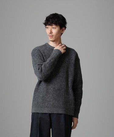 2トーン畔ニット