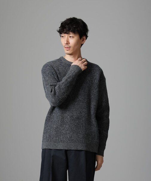 2トーン畔ニット