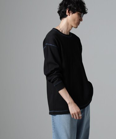 ステッチワッフルＴシャツ 長袖