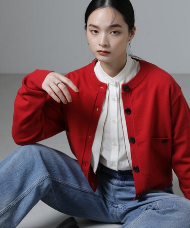 吸湿発熱マシンウォッシャブルニットカーディガン