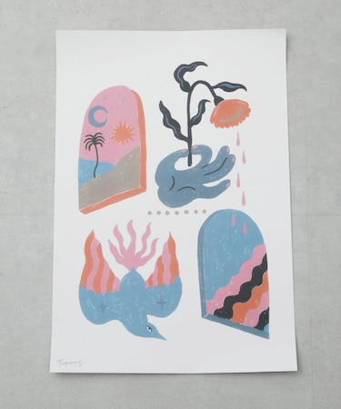 ｢Toyameg｣modern academic ポスター(アーティスト本人の直筆サイン入り)