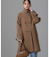 PECOLAMBウールカシミヤスタンドカラーコート