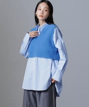 フォックスカシミヤニットベスト