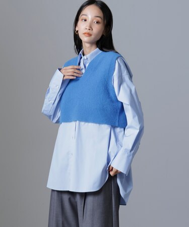 フォックスカシミヤニットベスト