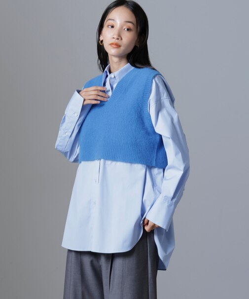 フォックスカシミヤニットベスト