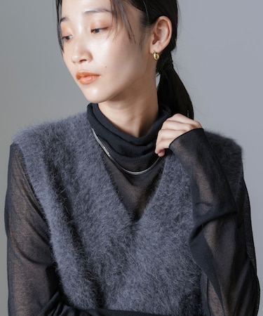 スネークチェーンショートネックレス