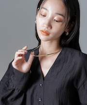 スネークチェーンショートネックレス